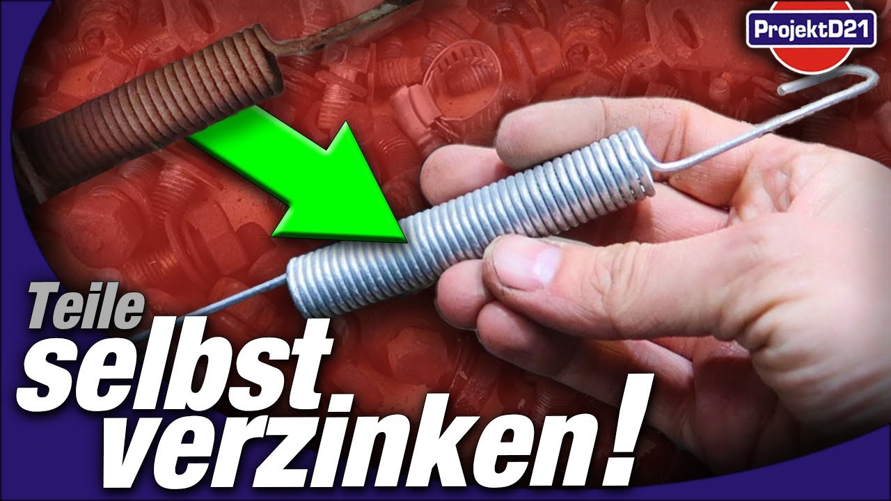 Verzinken - wie geht das & was braucht man ?! | Glanz und Korrosionsschutz für verrostete Schrauben