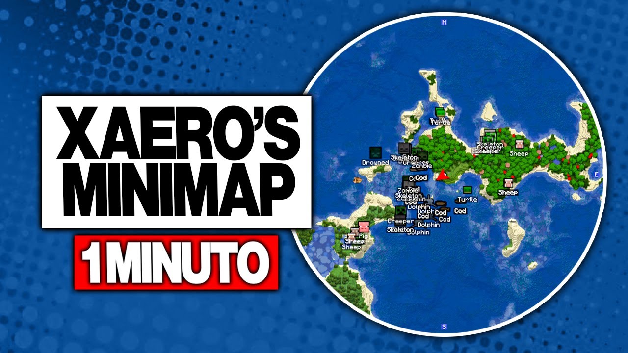 Xaero's Minimap en 1 Minuto | Mod de Minimapa en Minecraft 🗺️