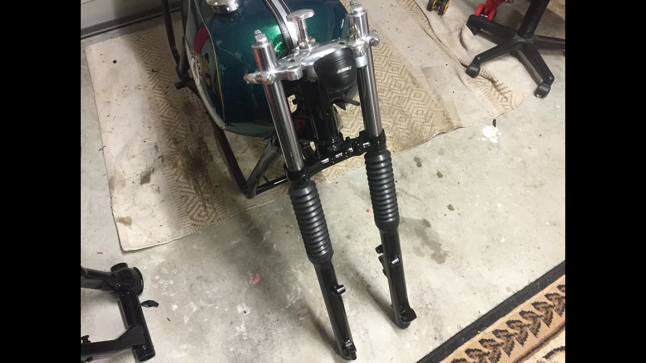 Yamaha XS1100 Cafe Racer Project - Ep 13 - Fork Assembly