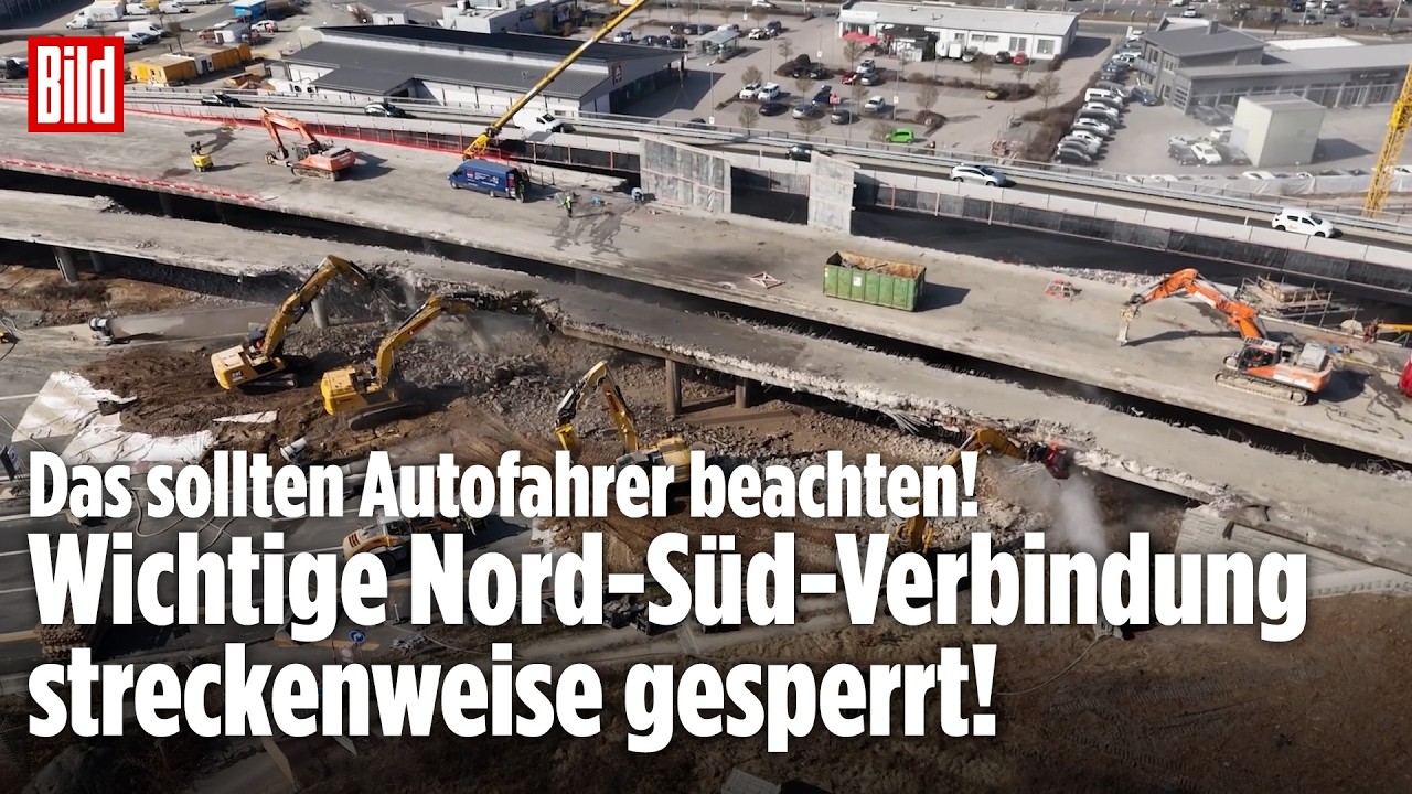 Sperrung der A9: DESHALB ist die Nord-Süd-Verbindung streckenweise gesperrt!