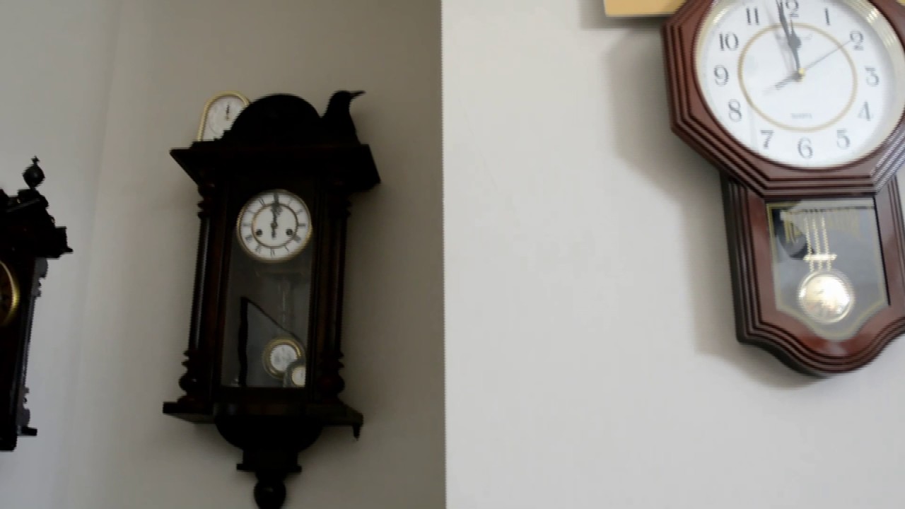 Clock Collection At Noon