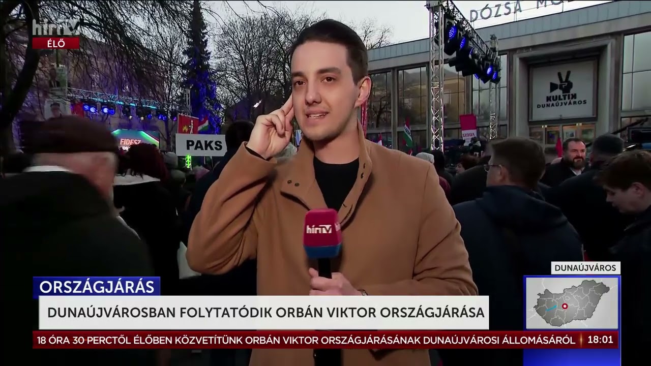 Dunaújvárosban folytatódik Orbán Viktor országjárása - HírTV