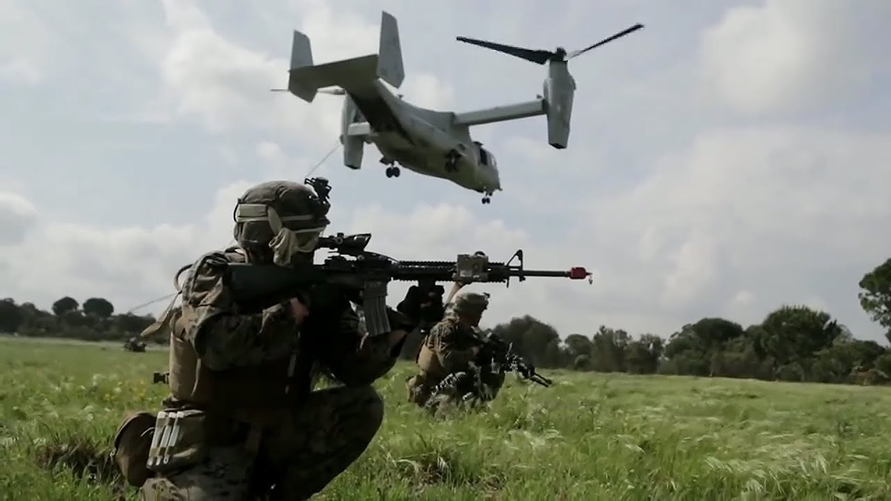 Portuguese Marines Conduct Air Assault Training Together With US Marines