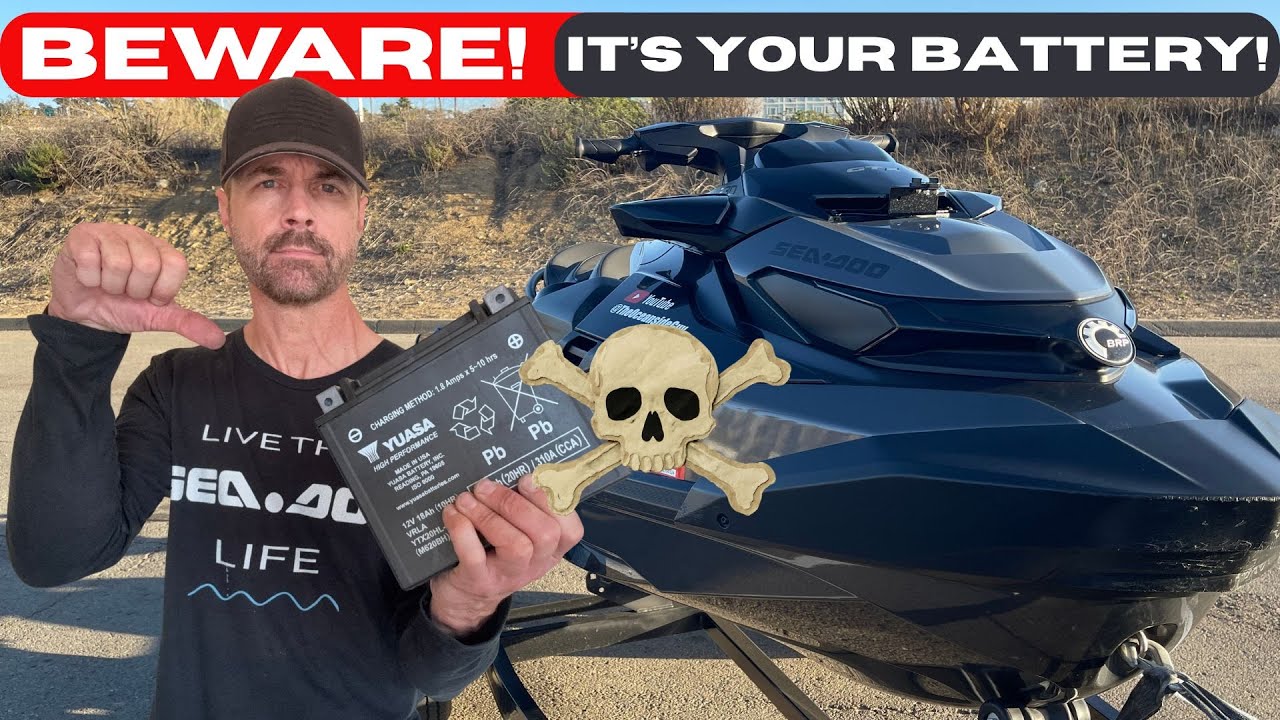 Как заменить аккумулятор на гидроцикле Sea-Doo/Jet Ski за 10 минут @Seadoo