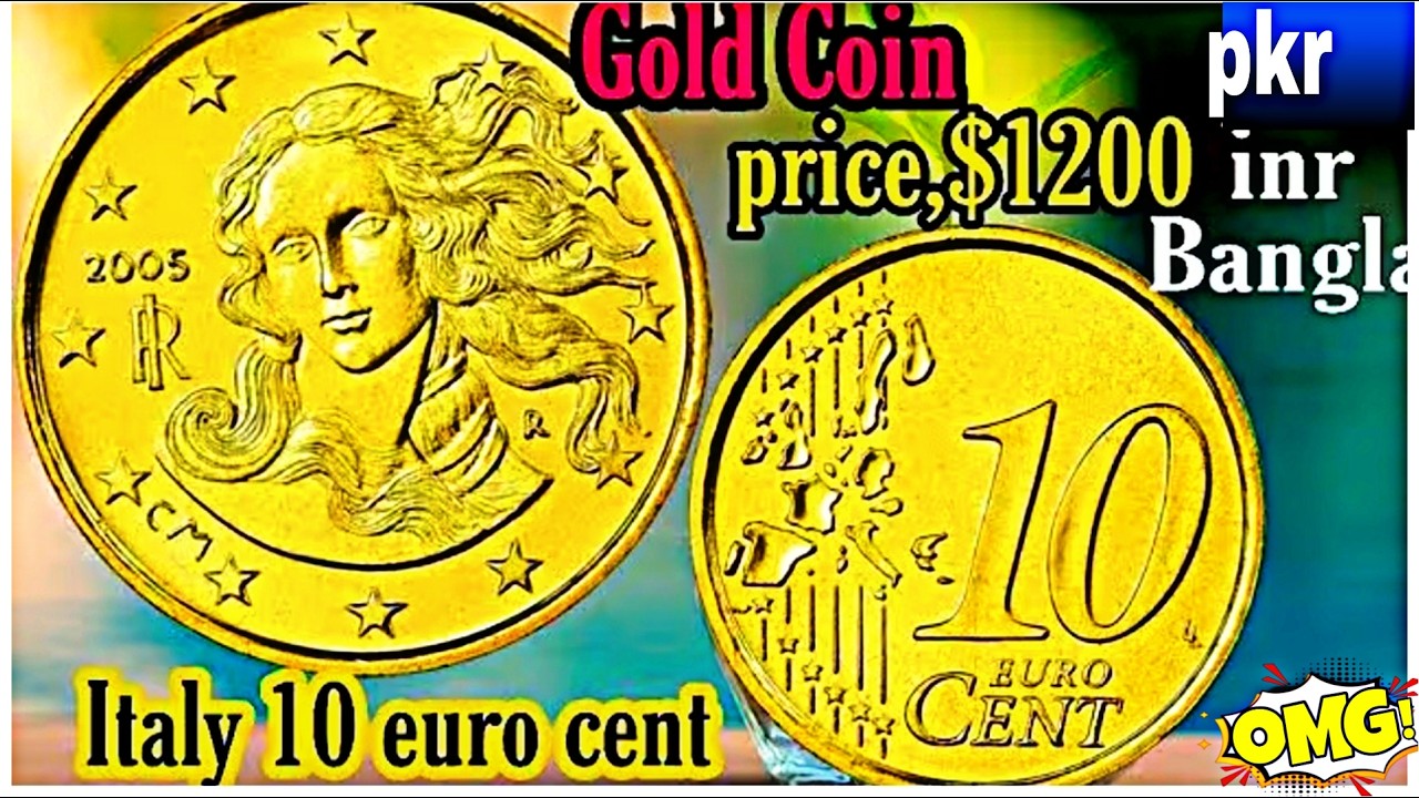 Uncover the "Hidden Mark" on 2009 Italian 10 Euro Cent Coins! | How Much price 10 Euro Cent Coin⁉️