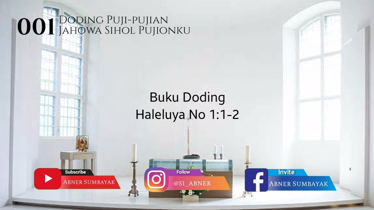 Buku Doding Haleluya No 1:1-2 | Jahowa Sihol Pujionku | Panduan Bernyanyi
