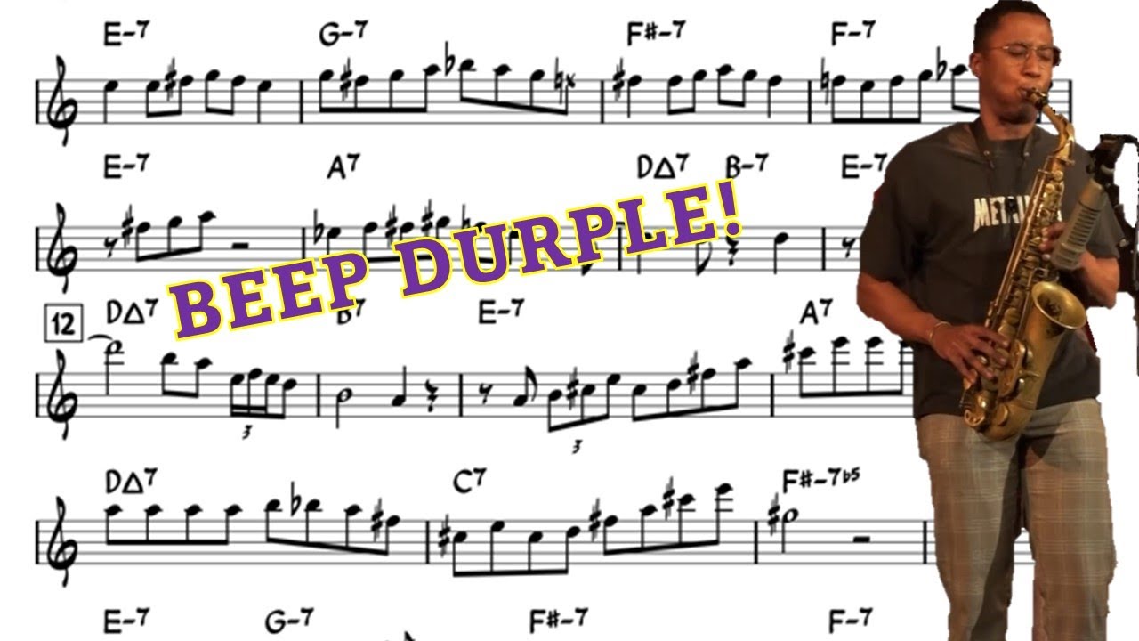 Braxton Cook on Beep Durple - Eb Transcription