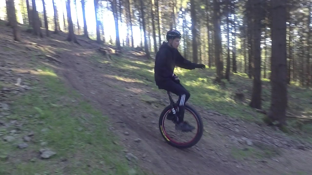 Mountain Unicycling 🔥 First Ride Qu-ax 