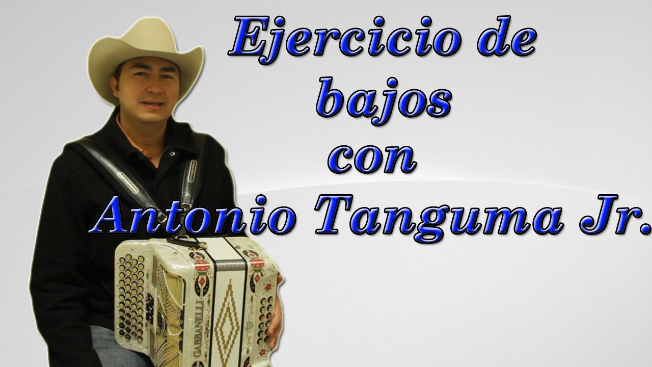 Ejercicio de Bajos en el acordeón con Antonio Tanguma Jr. Curso de Acordeón.