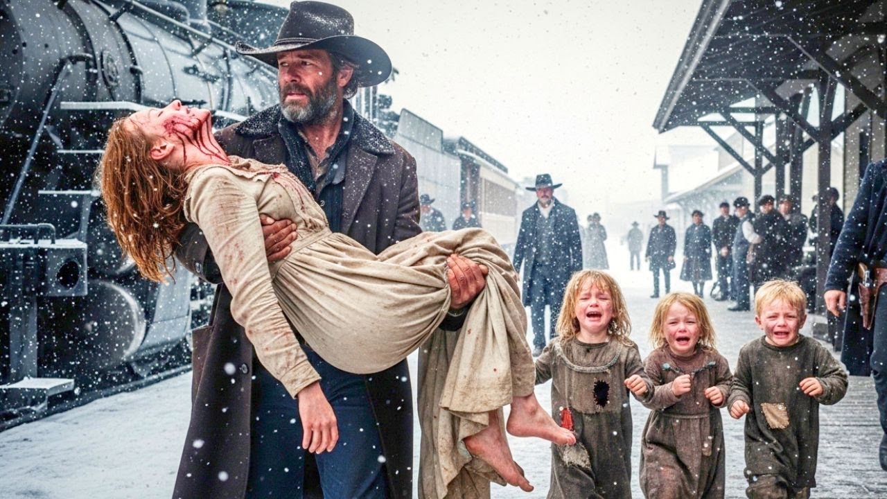 Too Weak to Stand, She Collapsed at the Station — Until a Cowboy Lifted Her Up