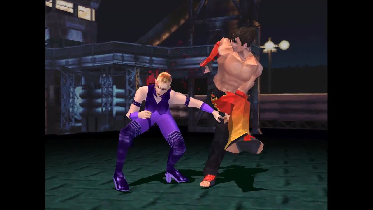 Tekken 3 Nina vs Jin [Double Face Kick]