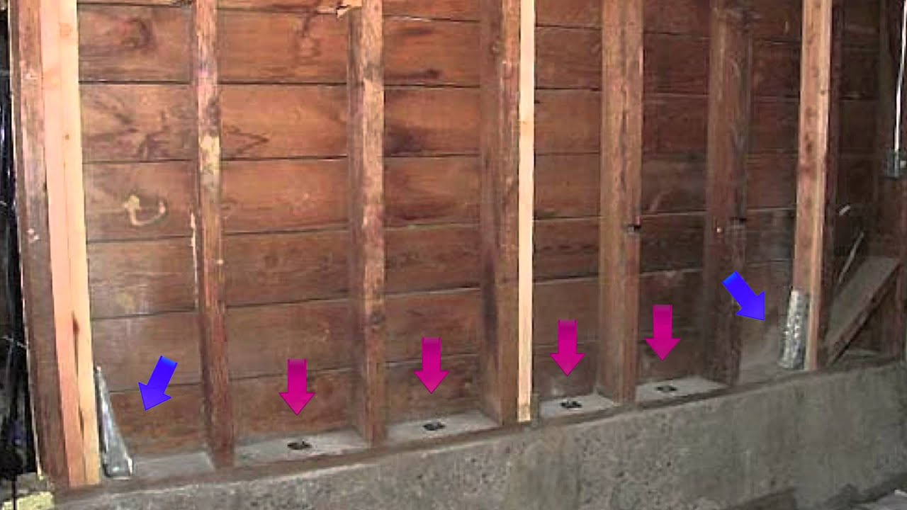 How to Seismic Retrofit a House - Shear Wall Overturning Forces