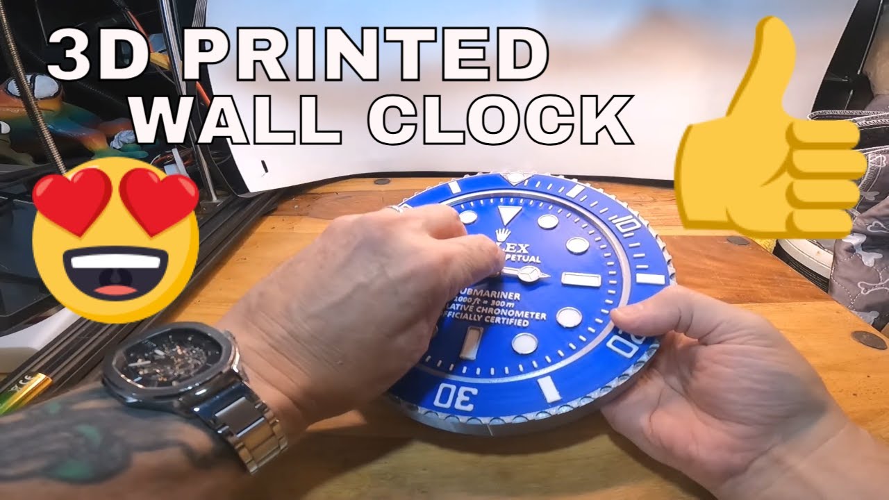 3D Printed Wall Clock - FREE MODEL