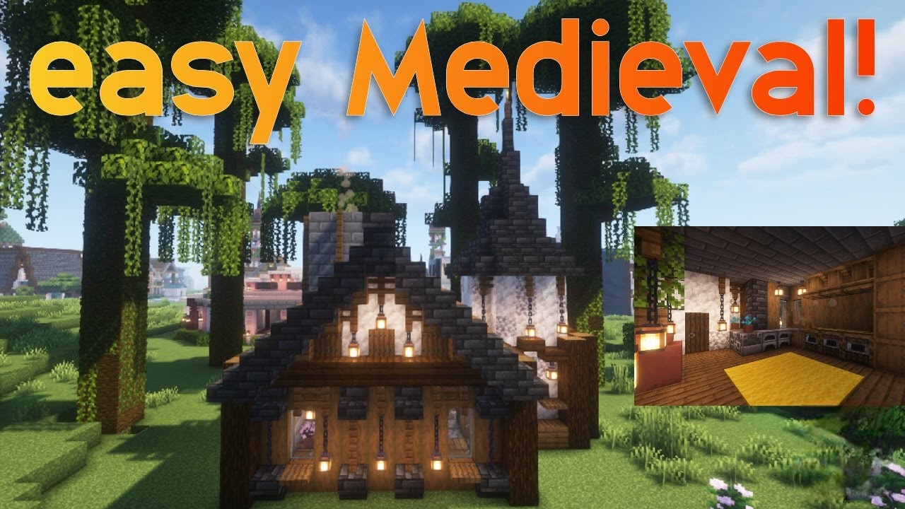 Minecraft: easy small Medieval house tutorial
