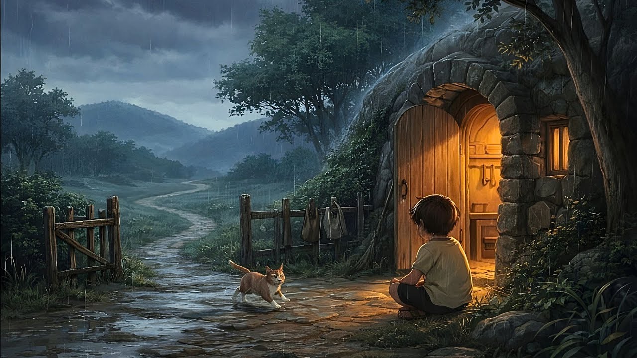 A Simple Family Life in Nature | Peaceful Ghibli Silent Days