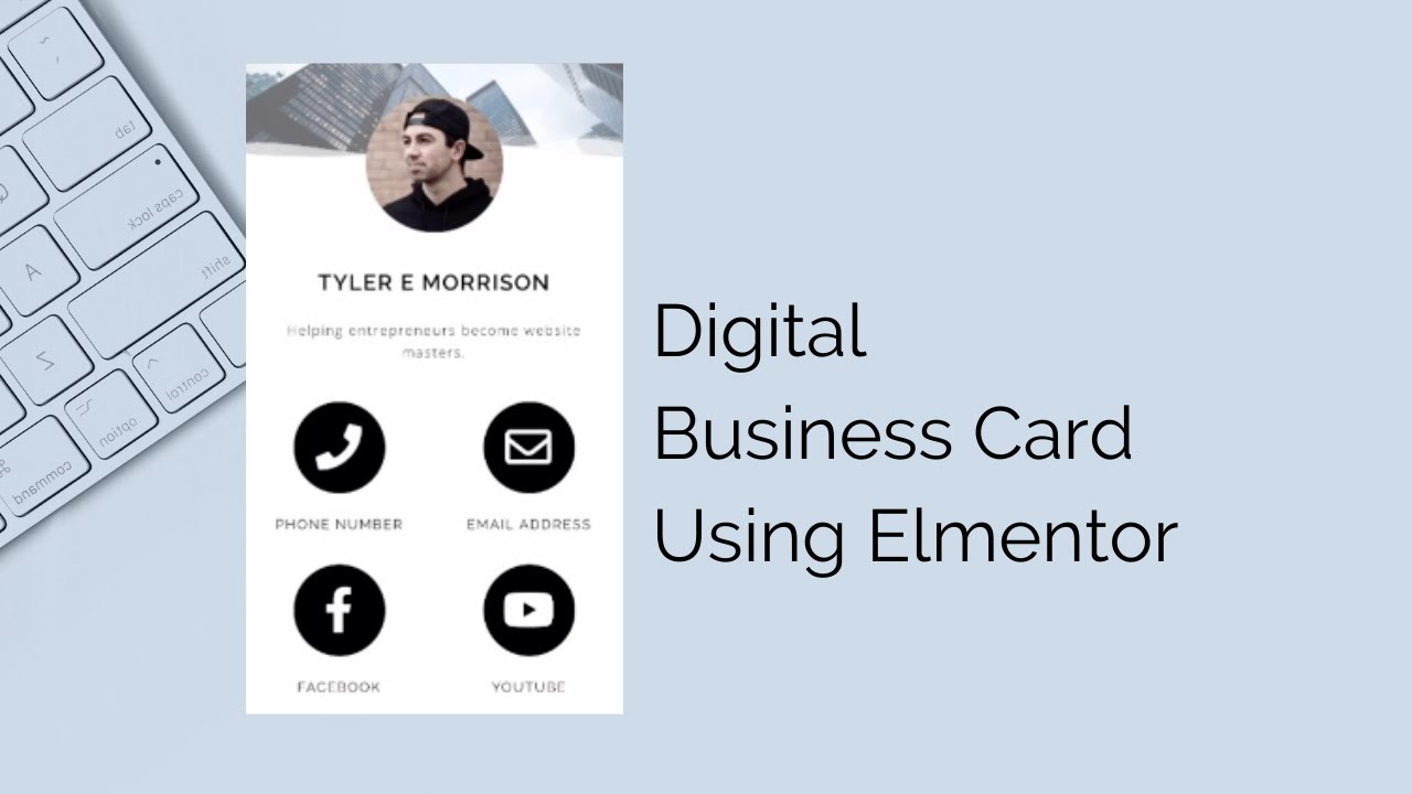 Digital Business Card Elementor Free & Pro 2021 [FULL TUTORIAL]
