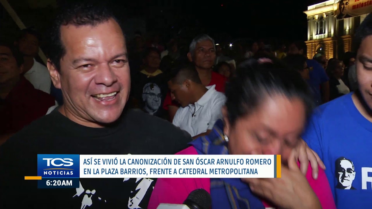 Así se vivió la canonización de San Óscar Arnulfo Romero en la Plaza Barrios