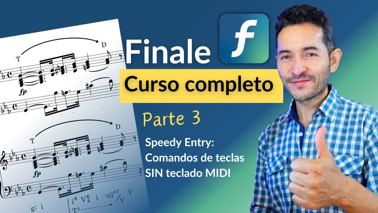 ⭐️  Finale: Speedy Entry tool (PARTITURA SIN controlador MIDI)  🎹  Parte 3 del curso