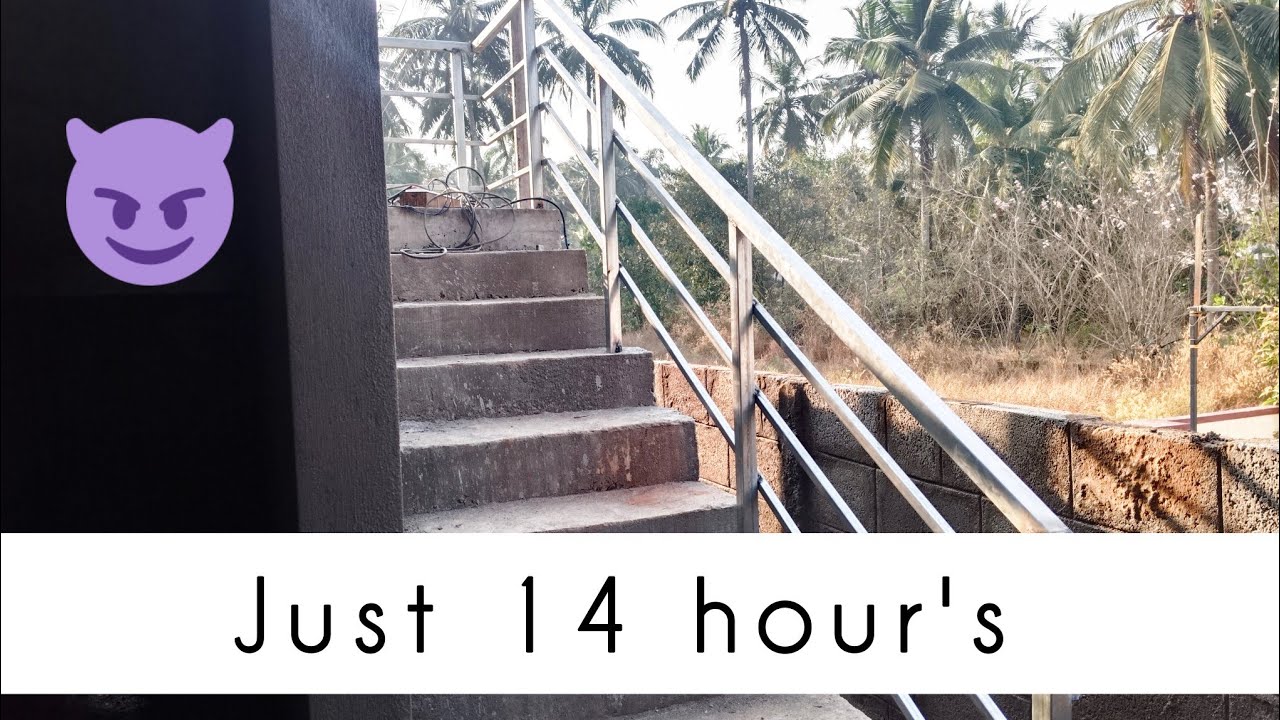 14 ಗಂಟೆಯಲ್ಲಿ staircase railing ಕೆಲಸ complete ಮಾಡಿದ್ವಿ 😃
