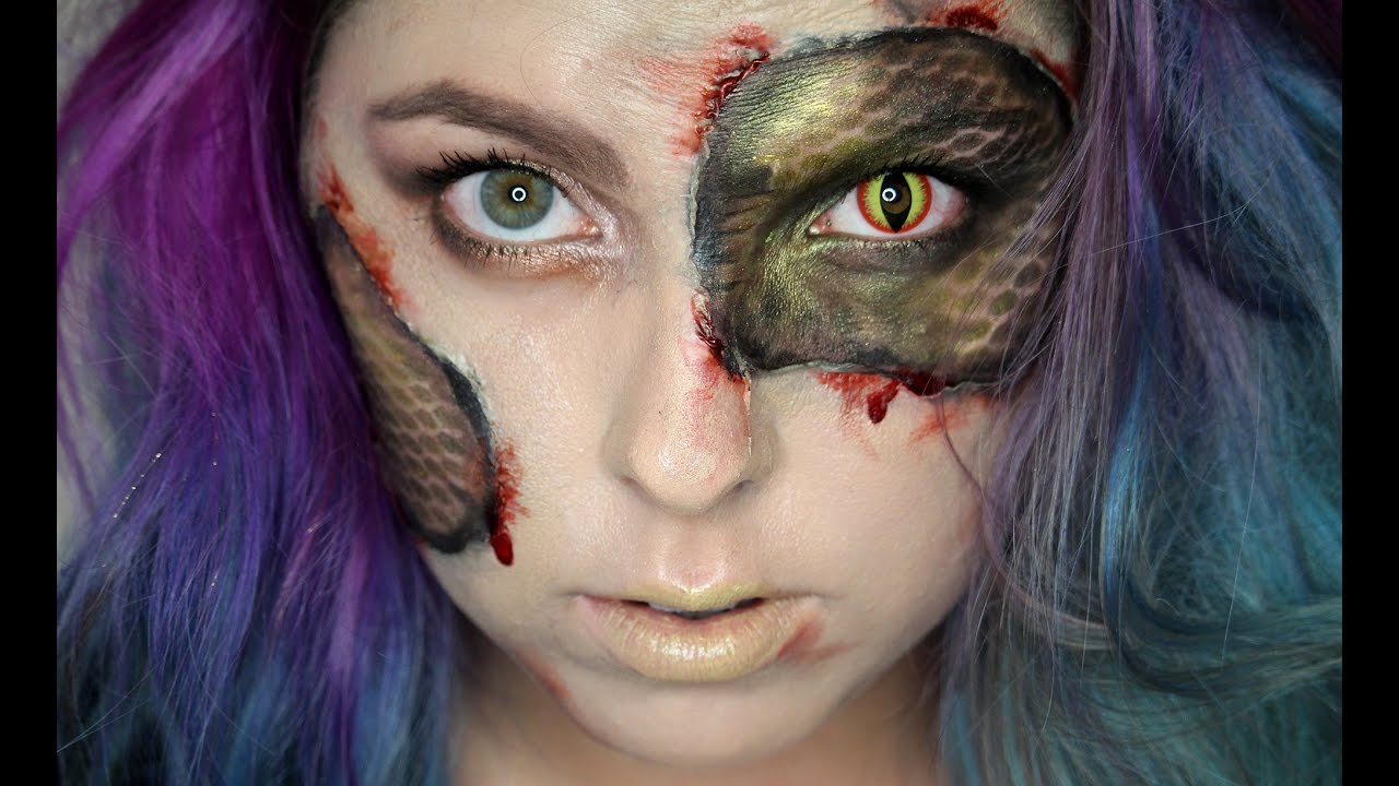 Hadí Žena / Napůl Drak Halloween Tutorial