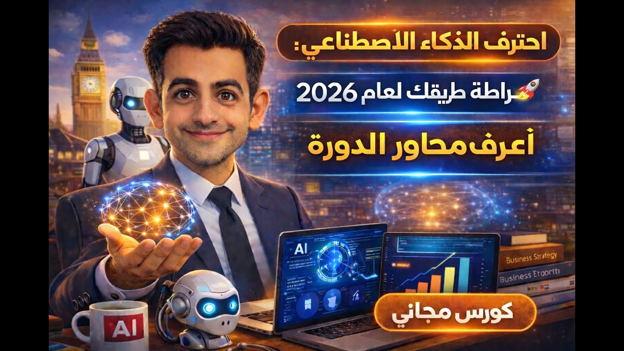 احترف الذكاء الاصطناعي من الصفر: خارطة طريقك لعام 2026 🚀 | كورس مجاني