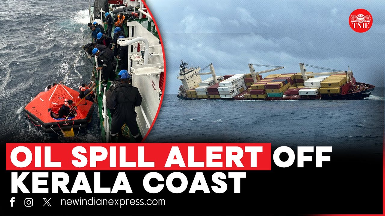 Liberian ship with hazardous cargo sinks off Kerala Coast