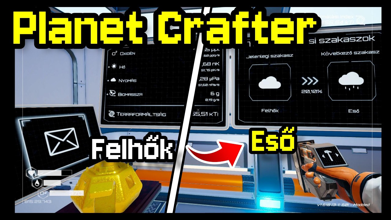 Felhőkből át Eső-be! 🌦️| Planet Crafter #5