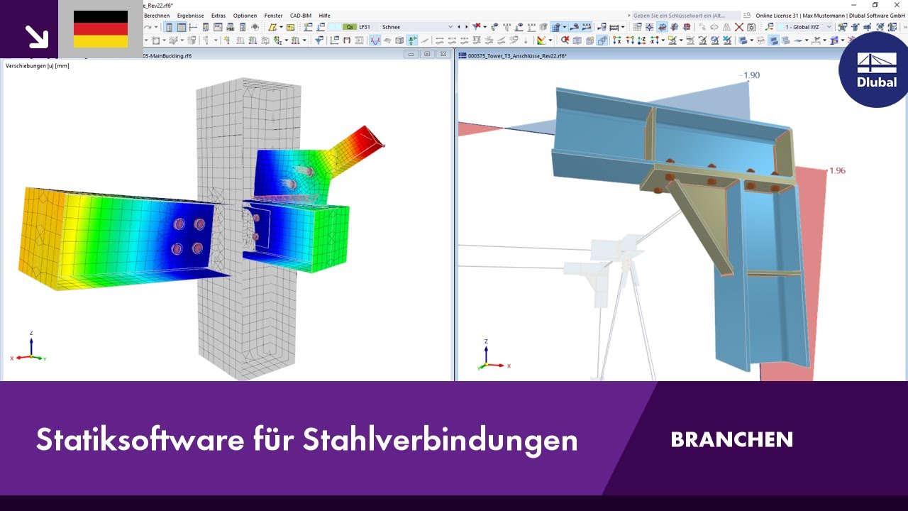 Stahlverbindungen | RFEM 6 von Dlubal Software