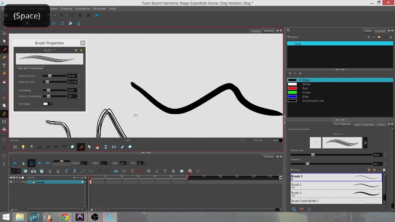 Brush and Paint Tools of Toon Boom Harmony