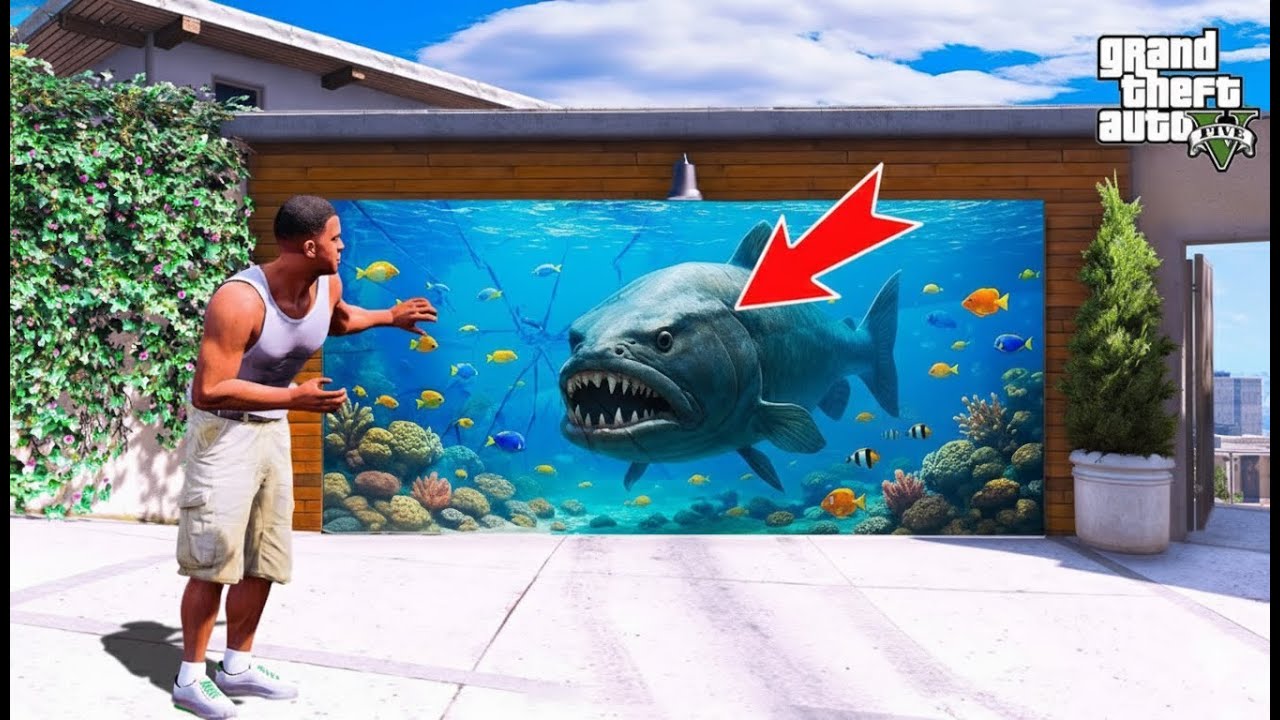 GTA 5: Franklin’s Garage Turns Into a Monster Fish Tank for Surprise in Gta 5