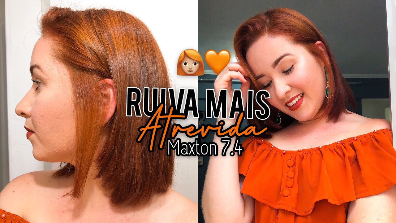 RETOCANDO O RUIVO COM Maxton 7.4 RUIVA MAIS ATREVIDA 👩🏼‍🦰🧡