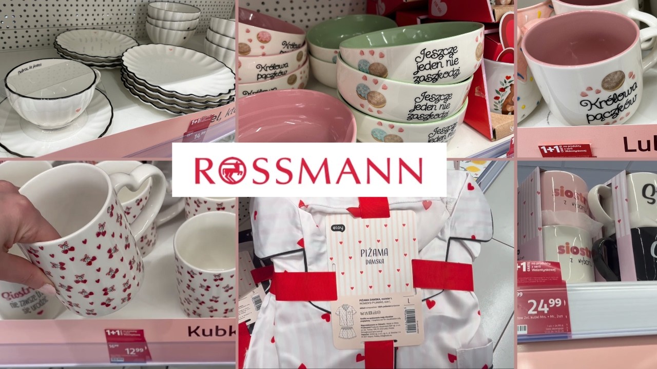 Rossmann/Przeceny ceramiki/Talerze i kubki z pięknymi zdobieniami