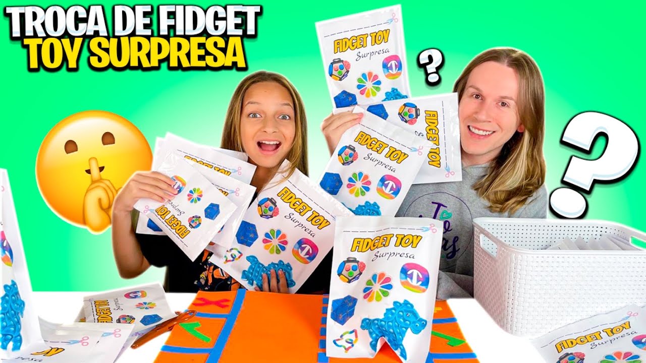 TROCAS DE FIDGET TOYS SURPRESA | ABRINDO FIDGET TOYS SURPRESA | Tio Lucas e Laila