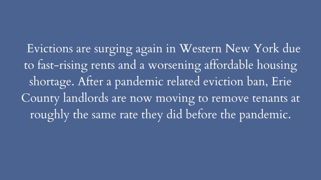 'The reality for a lot of us': WNY evictions surge amid rising rents, housing shortage