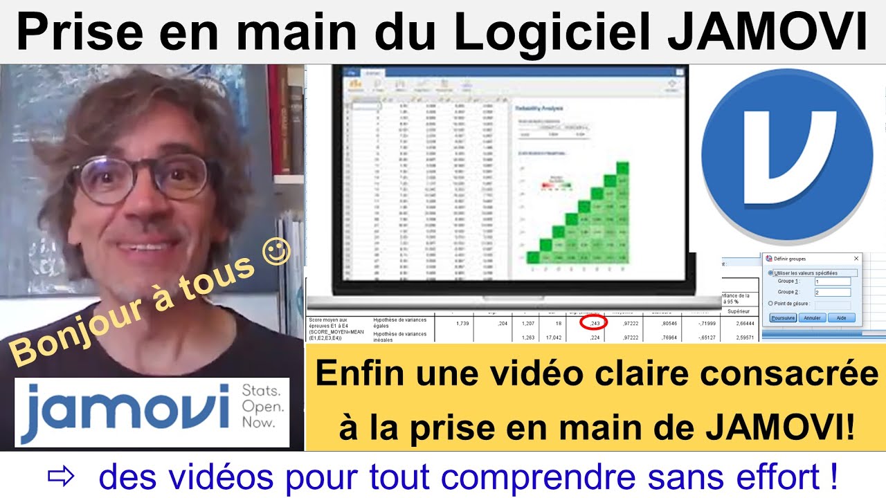 Prise en main de JAMOVI - Tuto pour apprendre JAMOVI