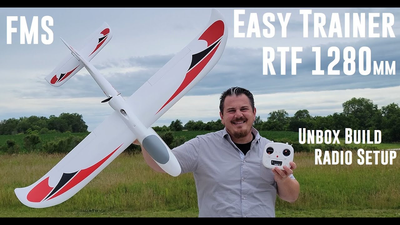 FMS - Easy Trainer - 1280mm - RTF - Unbox, Build, & Radio Setup