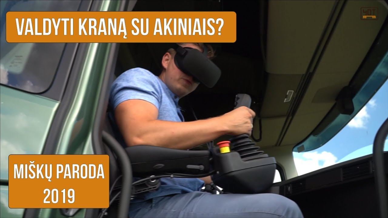 Manipuliatoriaus valdymas su akiniais? To dar nebuvo Lietuvoje! Miškų paroda Ukmergėje 2019.