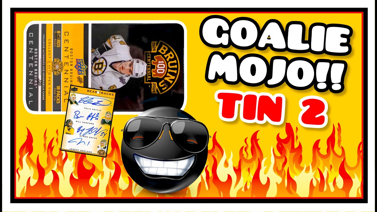 MOJOCITO!! 2023-24 Upper Deck Boston Bruins Centennial Hockey Hobby Tin #2 (2025)