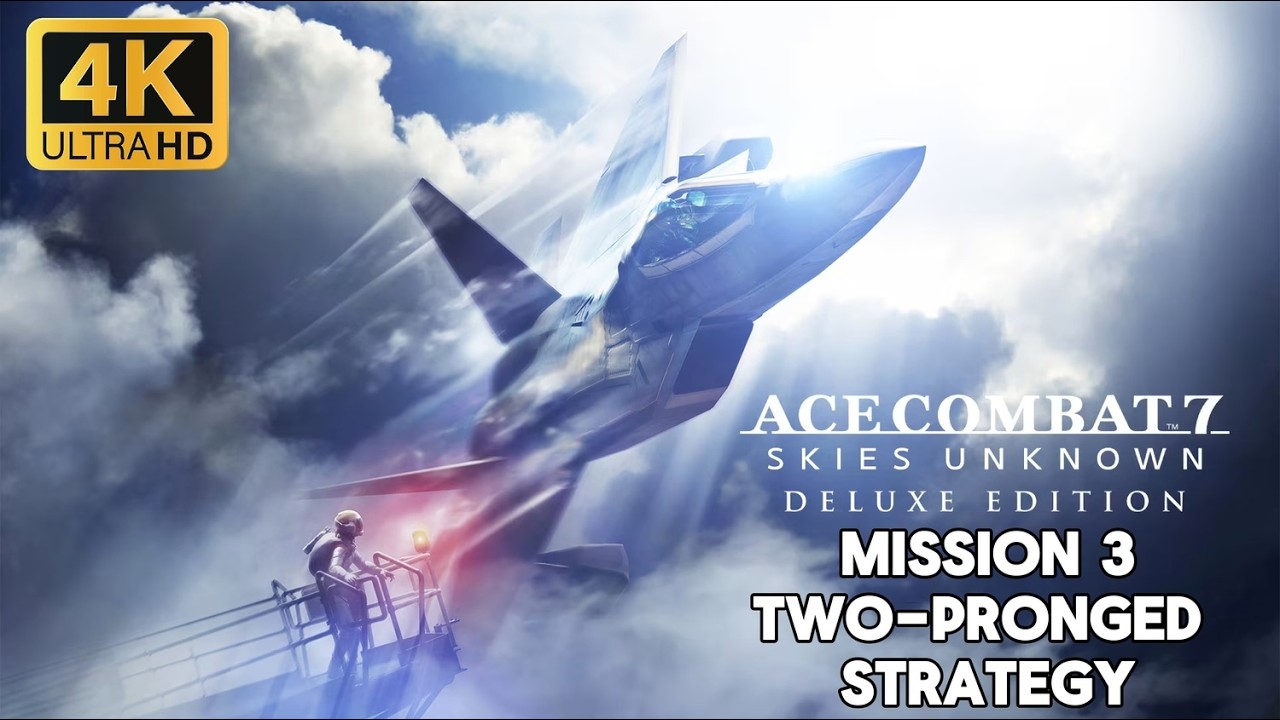 Ace Combat 7 PS5 – Mission 03 Two-pronged Strategy | Operation Dual Wielder | 4K 60FPS