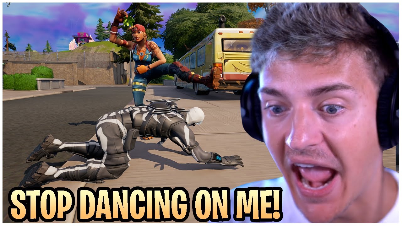 Ninja Has A Meltdown After EVERY Player He Runs Into Dances On Him!