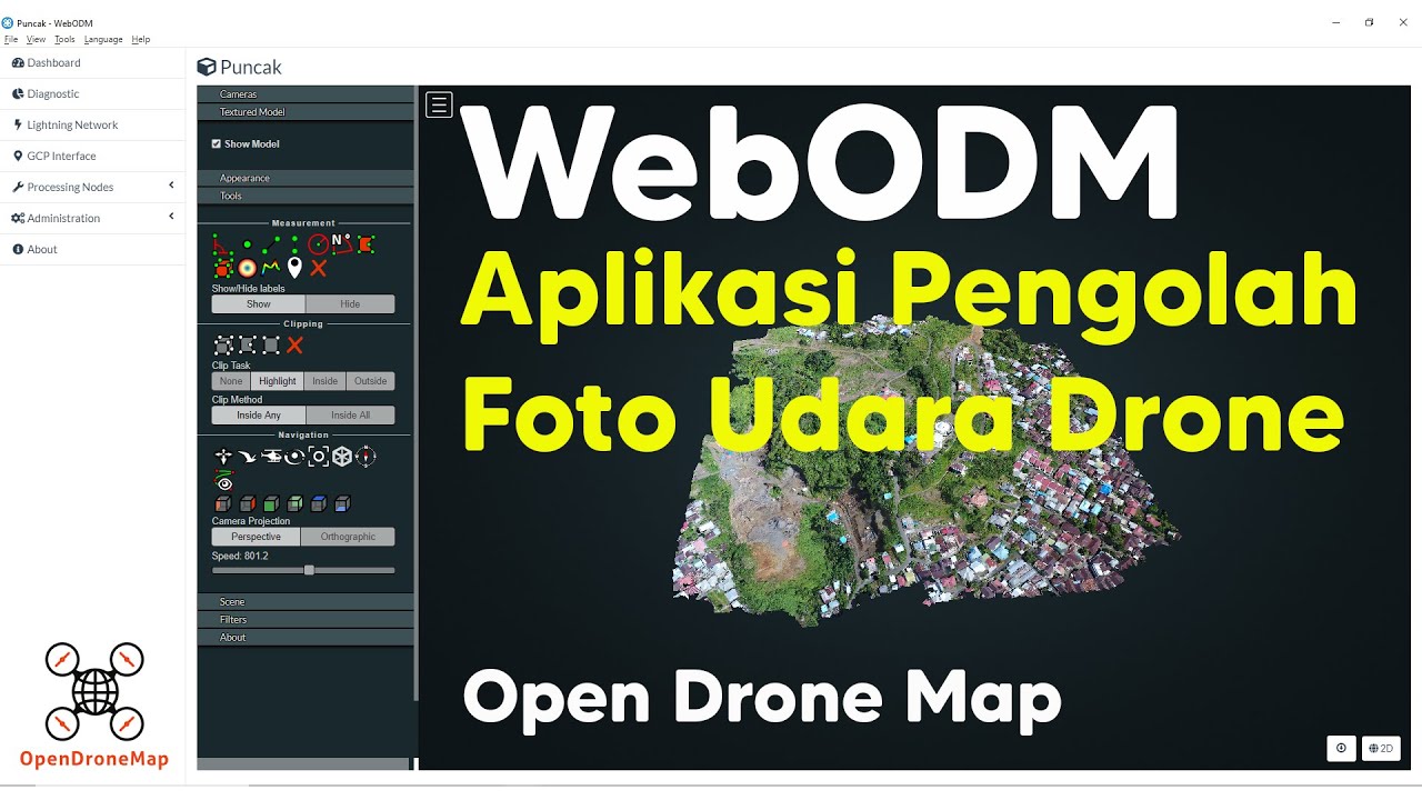 WebODM - Aplikasi Pengolahan Foto Udara Drone