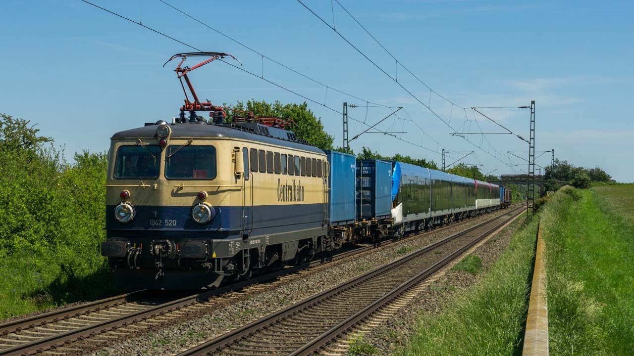 E10 1239, Centralbahn, Lokomotion, Raildox und noch mehr bunter Bahnverkehr in Deutschland