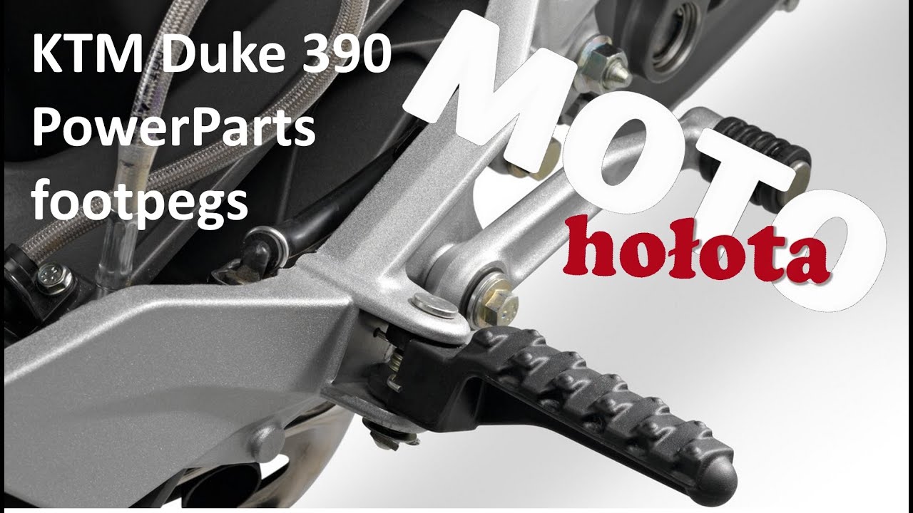 KTM PowerParts racing foot pegs (footrests, rearsets) KTM Duke 390 200 125