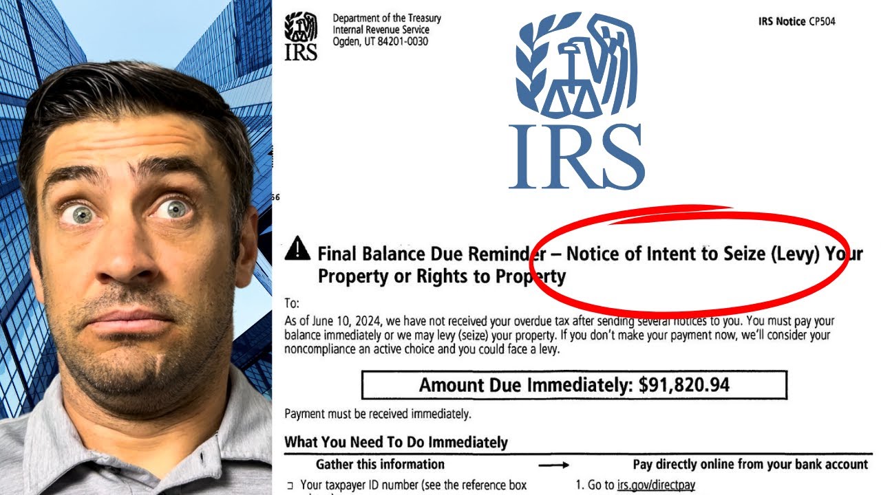 Уведомление IRS о намерении взимать налог — CP504