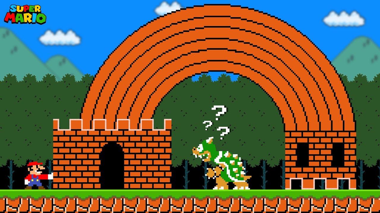 Super Mario Bros., but Mario Can BEND Anything He Wants