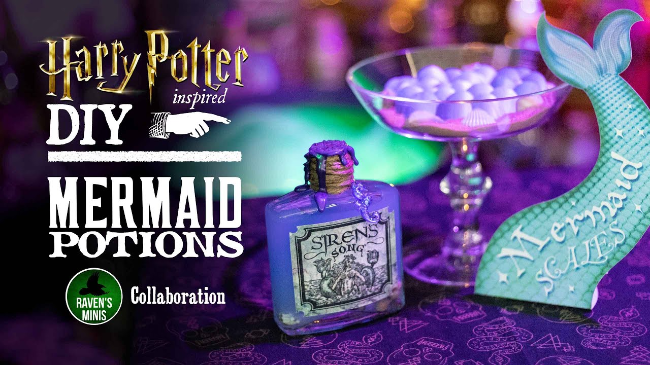 Mermaid Potions DIY - Collab with Raven's Minis!
