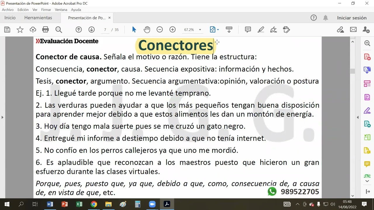 Trucos y conectores en la comprensión lectora (agosto)