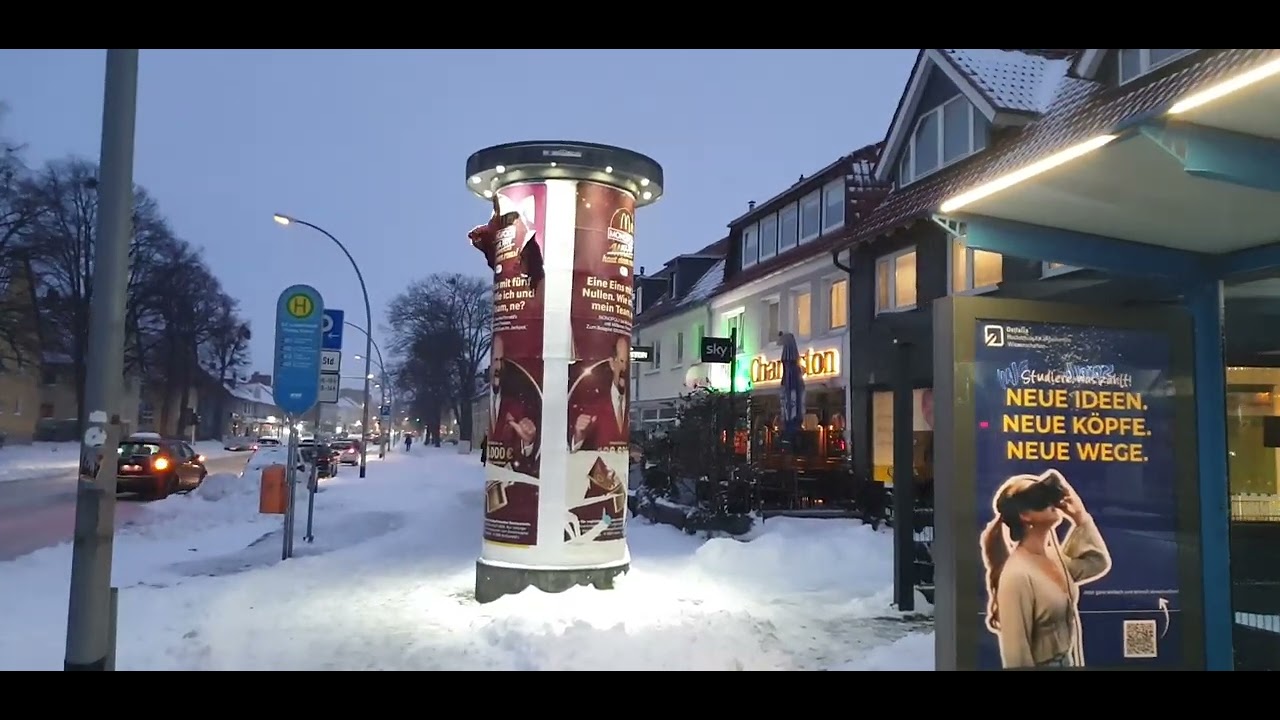  🇩🇪🇩🇪🇩🇪١٨ كانون الثاني ٢٠٢٦ Ein Schneesturm in Salzgitter, Deutschland.