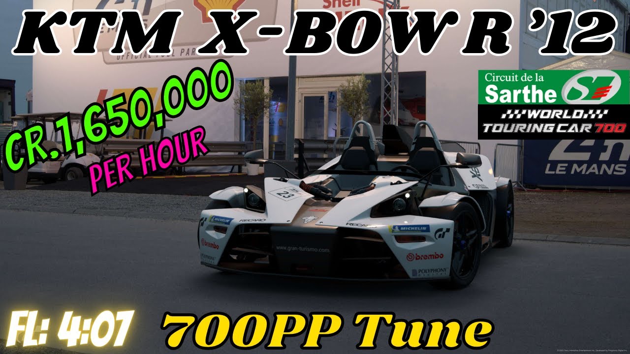 GT7|KTM X-BOW R '12|La Sarthe 700pp Tune|1.41(Requested)