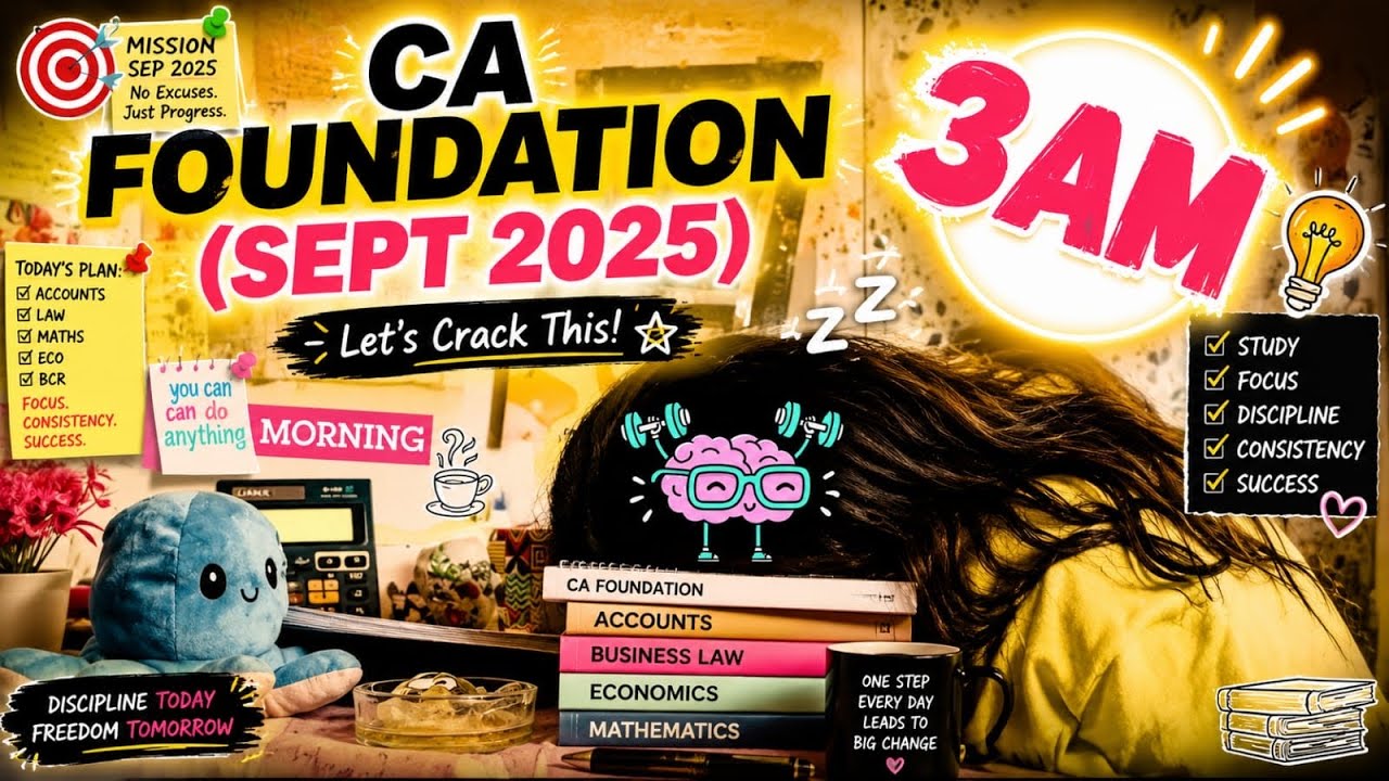CA foundation study vlog ✅|  my daily routine | motivation 